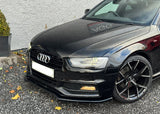 Audi A4 B8.5 S-Line/Standard model 2012 - 2015 V1 Front Splitter - Gloss Black