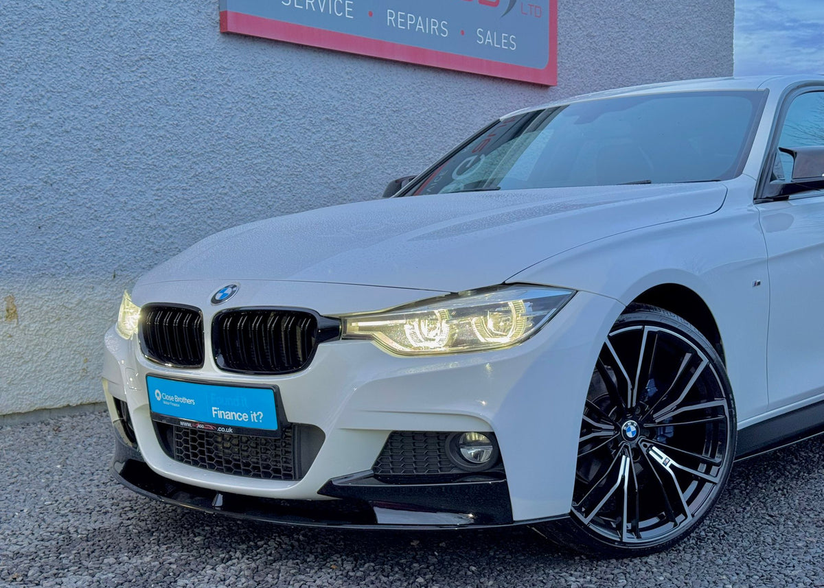 BMW 3 Series F30 F31 F35 M Sport M Performance Front Splitter - Gloss Black