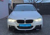 BMW 3 Series F30 F31 F35 M Sport M Performance Front Splitter - Gloss Black