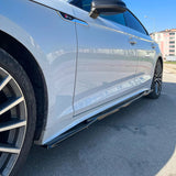 Audi A5 S Line/S5 B9.5 2020-2023 Side Extensions - Gloss Black