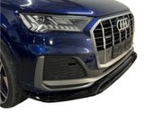Audi Q7 S-Line/S Q7 MK2 Facelift 2019+ Front Splitter - Gloss Black