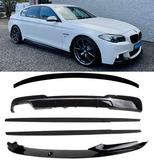 BMW 5 Series F10 2013-2017 M Sport M Performance Body Kit - Gloss Black