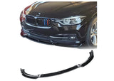 BMW 3 Series F30 SE LCI 2015 - 2019 Front Splitter - Gloss Black