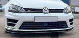 Volkswagen Golf MK7 R/R Line Front Splitter - Gloss Black