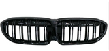BMW 3 Series G20/G21 2018-2021 (pre-lci) M3 Style Front Grill Gloss Black Double Slat