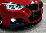BMW 3 Series F30 F31 F35 M Sport M Performance Front Splitter - Gloss Black