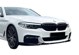 BMW 5 Series G30/G31 2017-2019 (pre-LCI) M Sport Front Splitter - Gloss Black