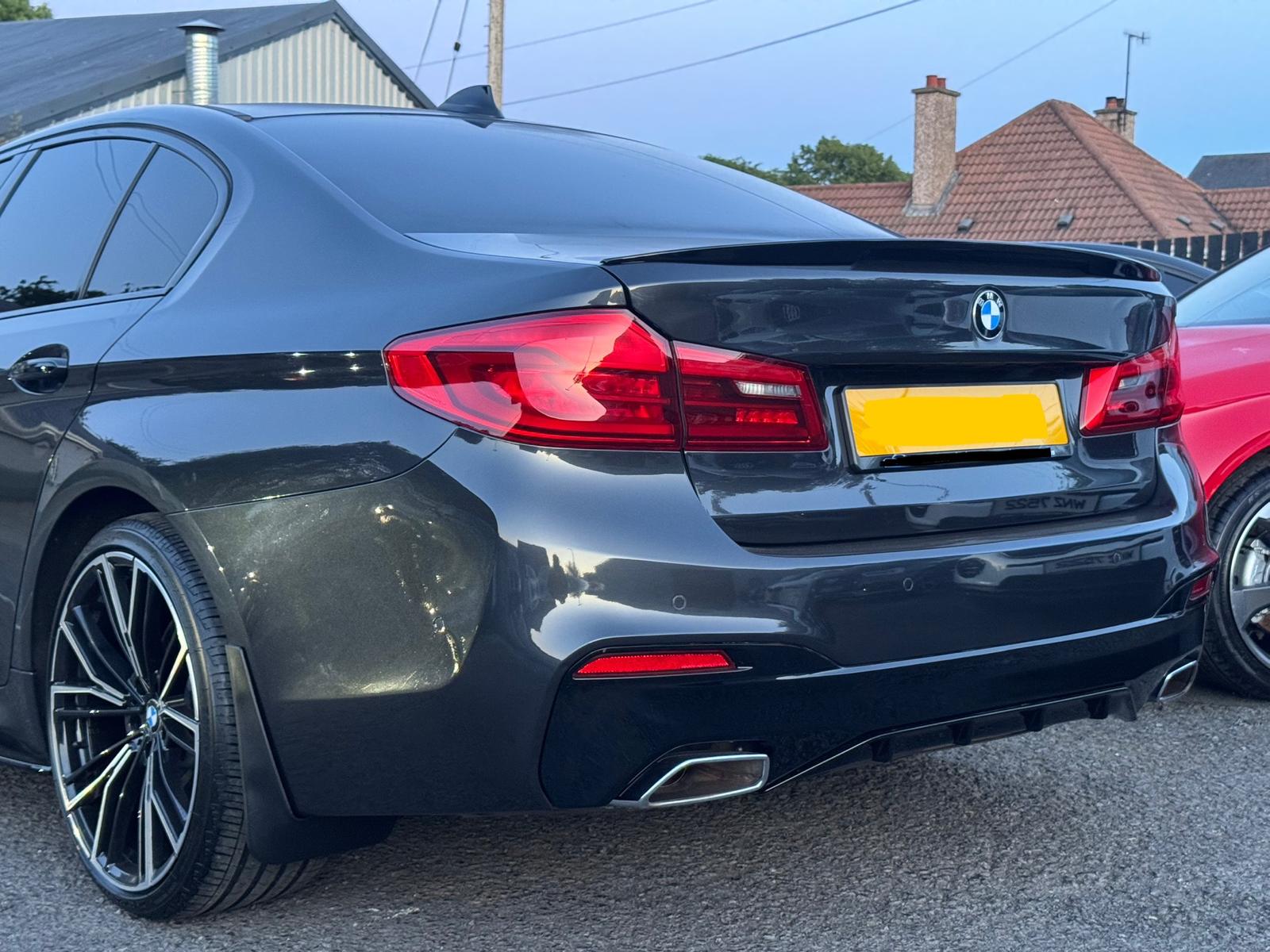 BMW 5 Series G30 Pre LCI 2017-2020 Full Aero Body Lip Kit V1 STYLE REAR DIFFUSER - Gloss Black